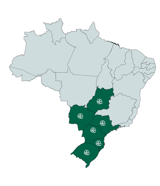 Mapa de presença Infinity Florestal